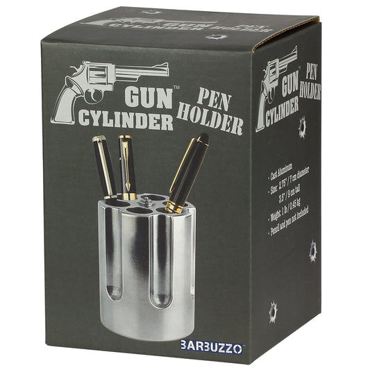 Barbuzzo Gun Cylinder Pen Holder Aluminum 1 pk