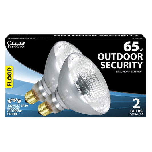 Feit Electric 65 W BR30 Spotlight Incandescent Bulb E26 (Medium) Soft White 2 pk