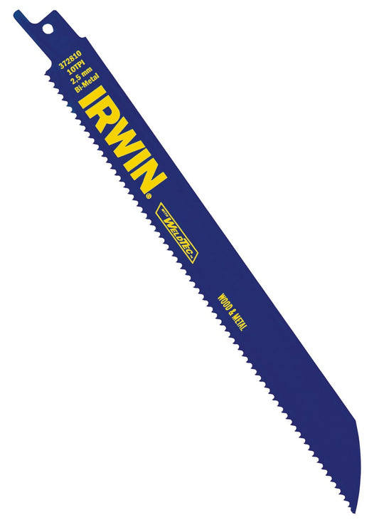 Irwin 372810B 8" 10 TPI  Reciprocating Blade Pack 25 Count
