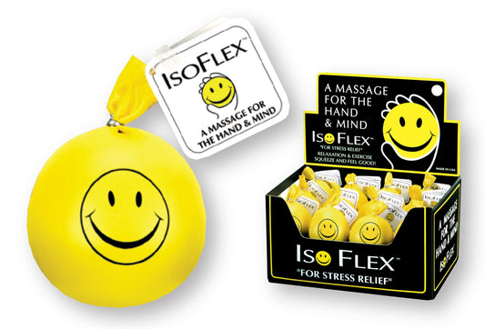 Isoflex 32066 Isoflex Happy Face Design Stress Ball (Pack of 24)