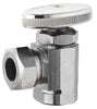 PlumbCraft 1/2 in. FIP in. X 7/16 in. Compression Chrome Plated Angle Valve