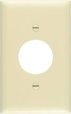 Wall Plate, Single Outlet, Ivory Nylon