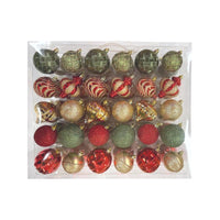Celebrations Home Assorted Ball Indoor Christmas Decor 2 in. (Pack of 4)