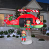 Gemmy  LED  White  96.85 in. Inflatable  Helicopter Santa/Elves