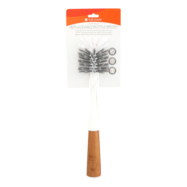 Full Circle Home - Clean Reach Bottle Brush - White - 1 Count (Pack of 6)