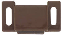 Magnetic Catch with Strike, Brown, 1.25 x .5-In. (Pack of 12)