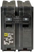 Square D Hom230cp 30a 2p 120/240v Standard Miniature Circuit Breaker Plug-In Mount