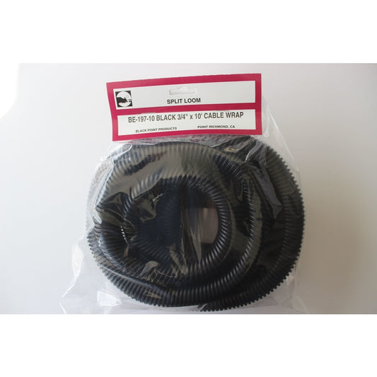 Black Point Products 120 in. L Black Polyethylene Cable Wrap
