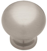 1-1/8-In.  Satin Nickel Round Cabinet Knob