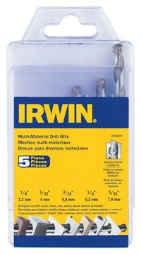 Juego de brocas de percusión con punta de carburo Irwin, 5 piezas.