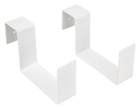 Mide Products  White  Aluminum  4-1/2 in. H Slip-on to Fence/Railing  Plant Hanger  2 pk