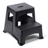 Tricam Plastic Black 2-Step Stool 325 lbs. Capacity, 19.25 H x 15.75 W x 16 D in.