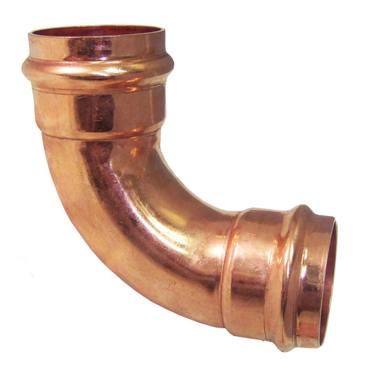 Mueller Streamline 1/2 in.   CTS  T X 1/2 in.   D CTS/Press  Copper 90 Degree Elbow