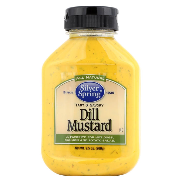 Mostaza Silver Spring - Spring Squeeze - Eneldo - Caja de 9 - 9.5 oz (paquete de 9)
