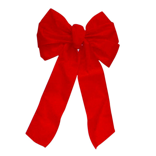 Holiday Trims Christmas Bow Bow Red Velvet 18 inch 1 pk (Pack of 6)