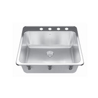 Franke Kindred 25.25 in. W X 22 in. D Topmount Stainless Steel Utility Sink
