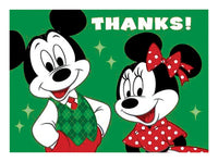 Hallmark Multi-Color Mickey/Minnie Thank You Notes Cards (Pack of 2)