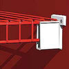 2-Pack White Wall Shelf Bracket