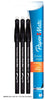 Paper Mate 3160458pp Black Medium Tip Erasermate Stick Ballpoint Pen 3 Count (Pack of 6)