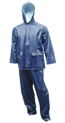 Rain Suit, Navy, X-Large, 2-Pc.