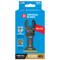 Imperial Blades One Fit 1-3/4 in. L Titanium-Coated Bi-Metal Variety Pack Saw Blade Set 25 pc