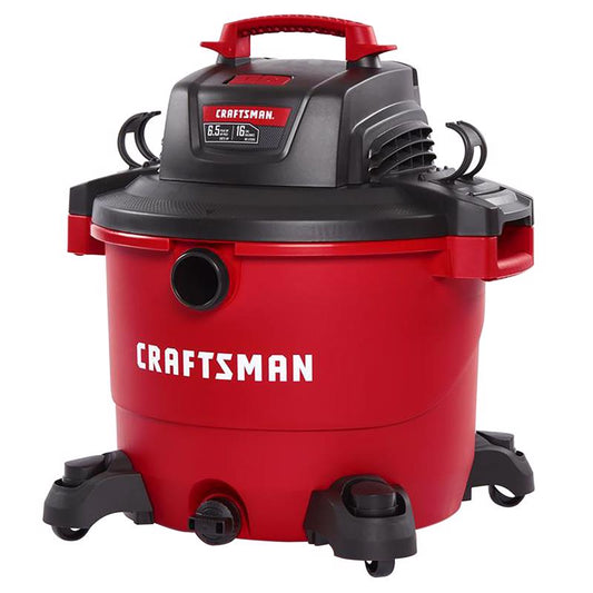 CRAFTSMAN 16 gal Corded Wet/Dry Vacuum 12 amps 120 V 6.5 HP