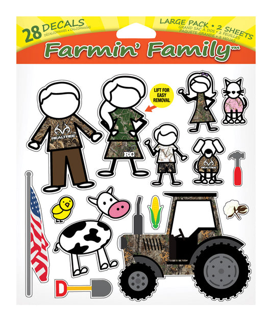 RealTree Farmin' Family Peel and Stick Wall Decal