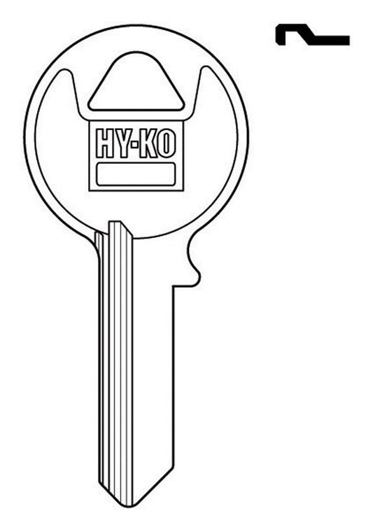 Hy-Ko Home House/Office Key Blank VR4 Single sided For Viro Locks (Pack of 10)