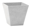 Novelty Artstone 10 in. H X 7.8 in. W X 7.8 in. D Resin Ella Planter Gray