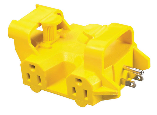 Coleman Cable 997362 15 Amp Yellow 5-Outlet Adapter