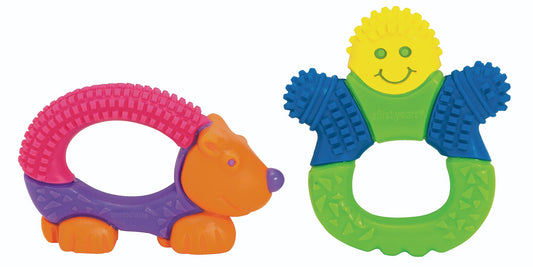First Years Y1453 Learning Curve Bristle Buddy Teether                                                                                                