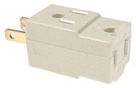 Leviton 001-00531-00I Ivory Cube Triple Tap Plug-In Outlet Adapter