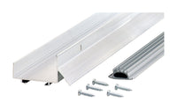 M-D Building Products  Silver  Aluminum  Door Bottom  For U-shaped 48 in. L x 1-3/4 in.