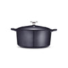 5.5 Qt Enameled Cast-Iron Series 1000 Covered Round Dutch Oven - Dark Blue