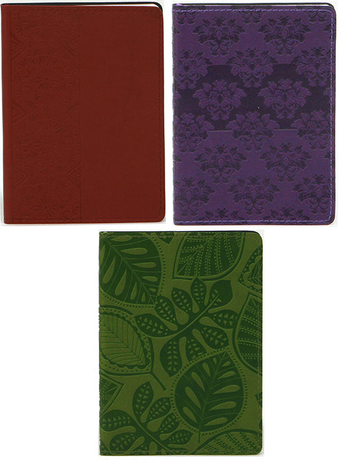 CR Gibson MGF93A-4 Flexible Debossed Cover Personal Journal (Pack of 3)