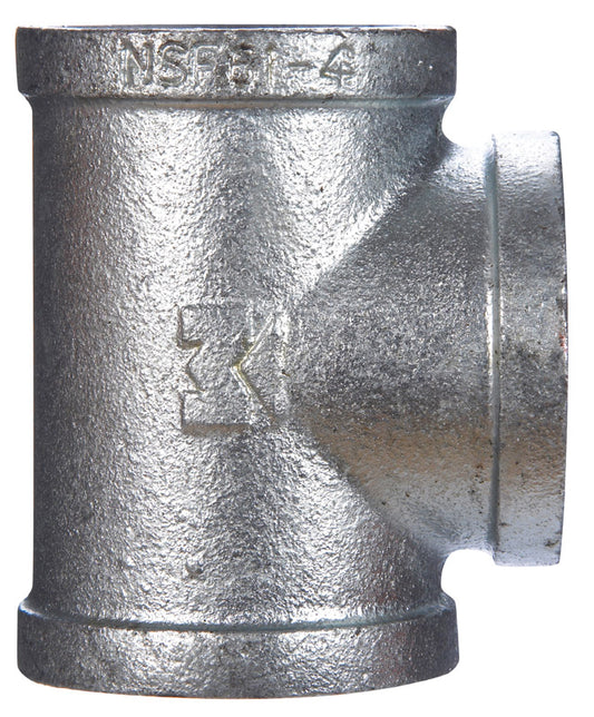 BK Products  1-1/4 in. FPT   x 1-1/4 in. Dia. FPT  Galvanized  Malleable Iron  Tee