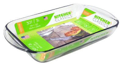 Baking Dish, Tempered Glass, 3-Qt. (Pack of 6)