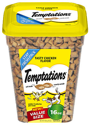 Temptations Cat Treats, Tasty Chicken, 16-oz.