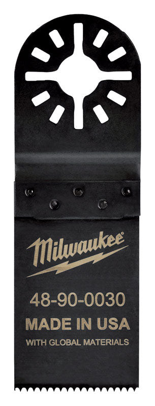 Milwaukee  1.25 in.  x 3-3/4 in. L High Carbon Steel  Hard Point  Hard Point Multi-Tool Blade  1 pk