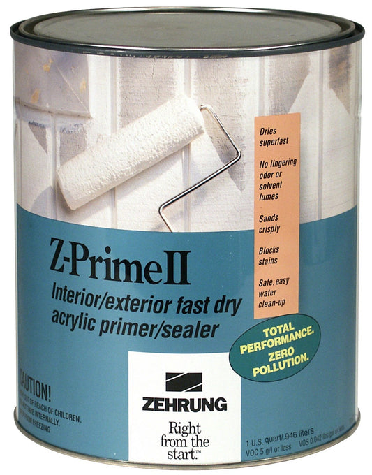 Zehrung 10404 Quart Z-Prime Ii Int/Extr Fast Dry Acrylic Primer/Sealer