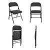 Cosco Black Fabric XL Folding Chair 1