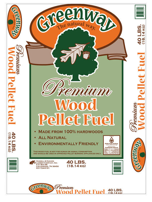 Greenway Premium Hardwood Pellet Fuel All Natural 40 Lb.