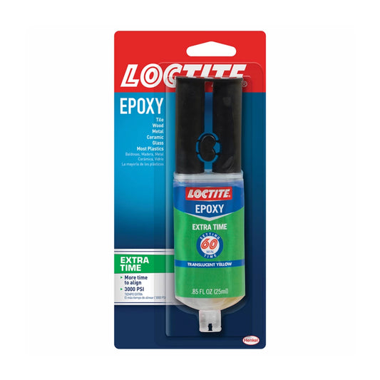 Loctite Solvent Resist Extra Time Clear Amber High Strength Indoor/Outdoor Epoxy Liquid 0.85 oz.