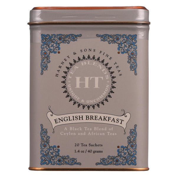 Harney and Sons - Té - Desayuno inglés - Caja de 4 - 20 unidades (paquete de 4)