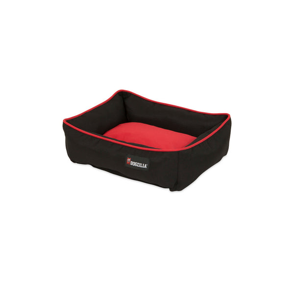 Cama para mascotas Dogzilla de microgamuza multicolor de 7,00 pulgadas de alto x 18,00 pulgadas de ancho x 22,00 pulgadas de largo