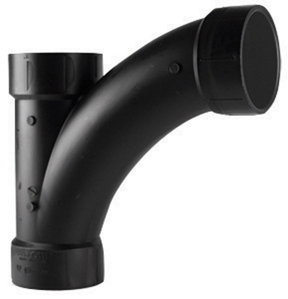 Charlotte Pipe  4 in. Hub   x 4 in. Dia. Hub  ABS  Wye