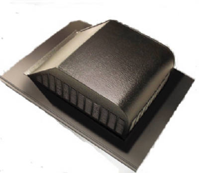 Slant-Back Aluminum Roof Vent, 50-In.