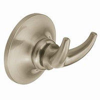 BRUSHED NICKEL DOUBLE ROBE HOOK