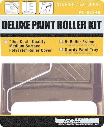 Gam PT03349 3-Piece Plastic Paint Roller Kit                                                                                                          