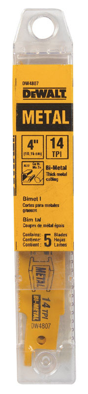 Blade Recip 4" 14T Pk5